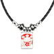 thumbnail image 1 of flores de cerezo suerte fortuna cat japón collar a mano colgante de cuerda de cuero Unbranded M, 1 of 3