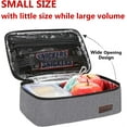 thumbnail image 3 of Gloppie Small Lunch Bag Mini Lunch Box Insulated Lunch Bag for Men Women Petty Lunch Box Adult Portable Lunch Pail Thermal Lunch Containers Reusable Snack Bags Loncheras Para Hombres Grey, 3 of 9
