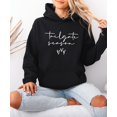 thumbnail image 6 of Tailgate Season Hoodie for Women Cute Football Game Day Pullover, Black Hoodie, M, 6 of 8
