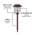 thumbnail image 2 of Smartyard Alpan Solar LED Pathway Lights - 8 pack - 10 Lumens Lighting, - NEW, 2 of 6