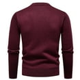 thumbnail image 4 of Mens Sweaters and Pullovers Crewneck Sweater Soft Casual Sweaters for Men Classic Pullover Sweaters with Ribbing Edge Winter Thermal Sweater, 4 of 5