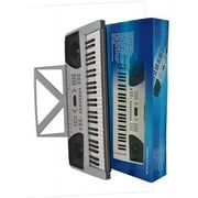 Directly Cheap Keyboard 54-Key Electronic Digital Piano with Notes Holder and AC Adapter, Silver