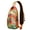 Black-207, variant on Cute Doughnut Sling Backpack for Foodies – Sweet Donut and Dessert Print Crossbody Bag with Water-Resistant Fabric, Breathable Padding, Reversible Strap, Great for Everyday Use
