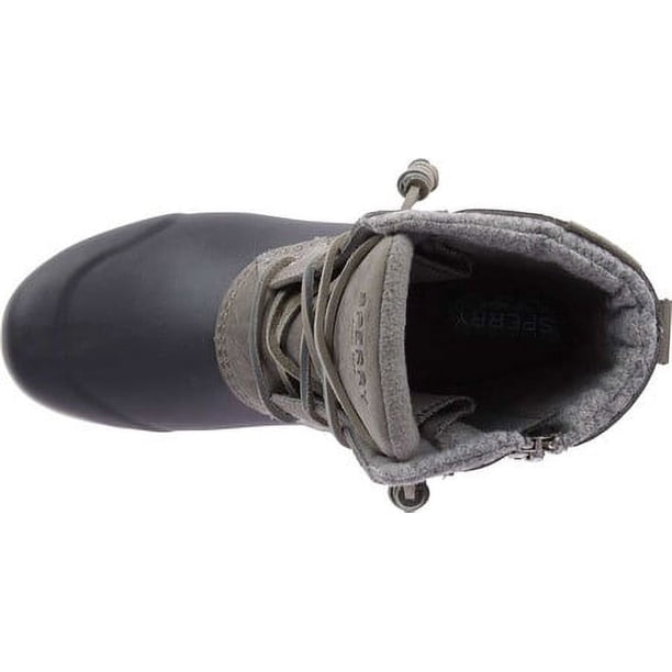 Sperry Men's Maritime Repel Waterproof Boot - Teddy Fur Trim, Fleece Lined Winter Shoes