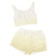 thumbnail image 4 of Conjunto de pijama de terciopelo de doble cara para mujer, para casa, invierno, 1 camiseta + 1 pantalón, camiseta y pantalón de poliéster., 4 of 6