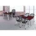 thumbnail image 2 of Regency Kee 60 x 24 in. Training Table- Mahogany Top, Chrome Legs & 2 Cadence Nesting Chairs, 2 of 8