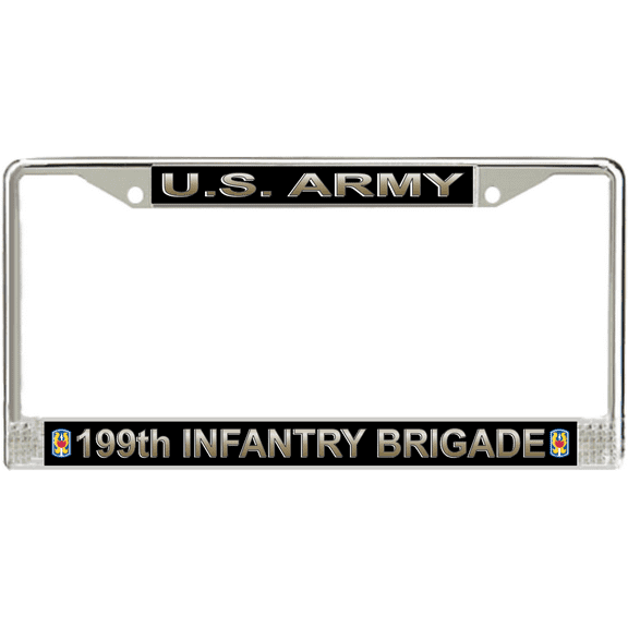 U.S. Army 199th Infantry Brigade License Plate Frame