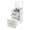 Cream White, variant on 3 Drawers Freestanding Vanity Desk Makeup Stool & Mirror Bedroom Makeup Desk Dressing Table with 220lbs(Log Color)