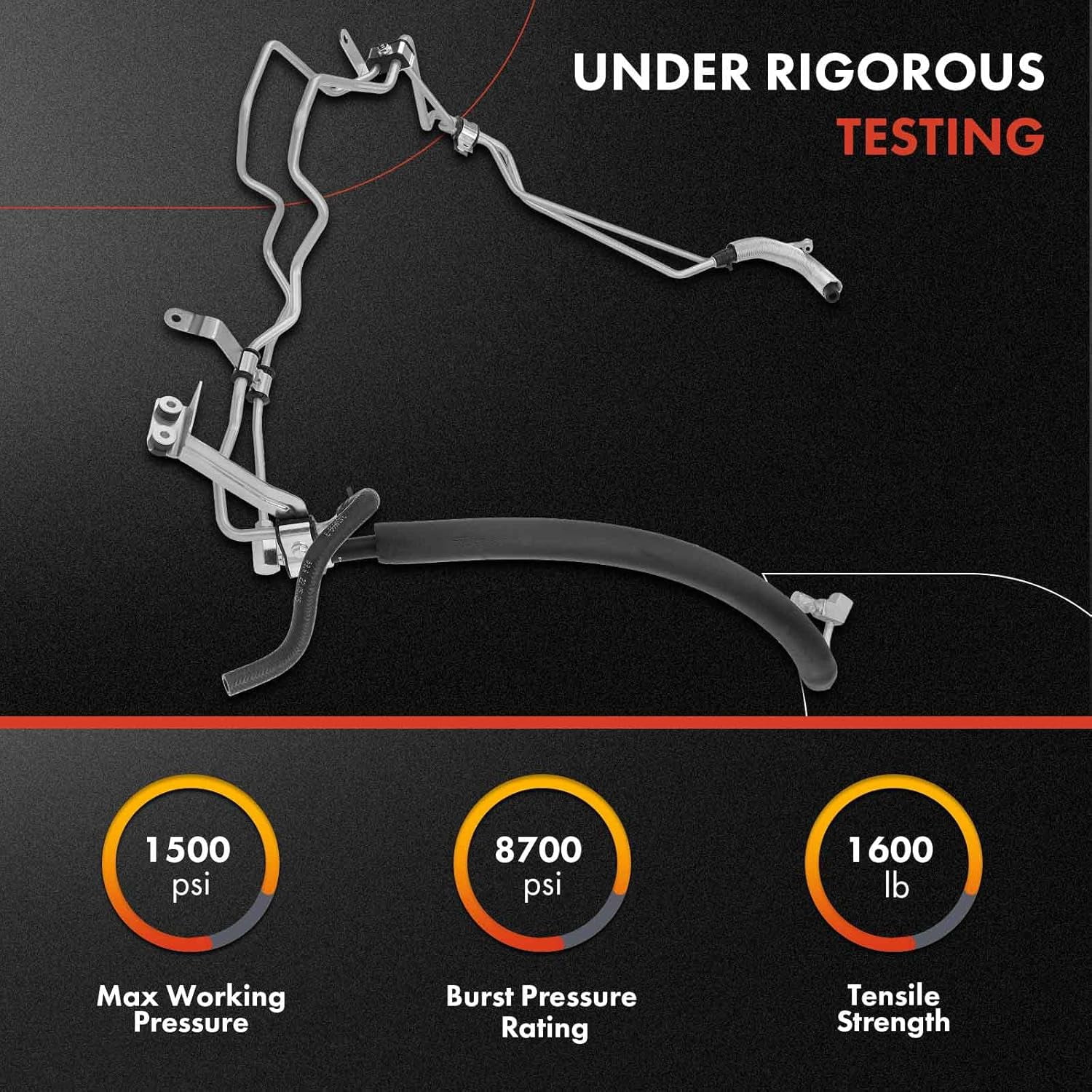 A-Premium Power Steering Hose Pressure & Return Hose Line Assembly Compatible with Infiniti QX70 2014-2017 FX35 2009-2012 FX37 2013 3.5L 3.7L