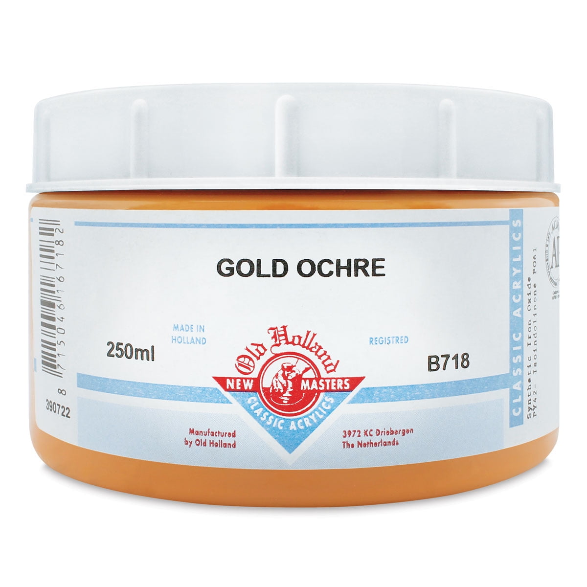 Old Holland New Masters Classic Acrylics - Gold Ochre, 250 ml jar