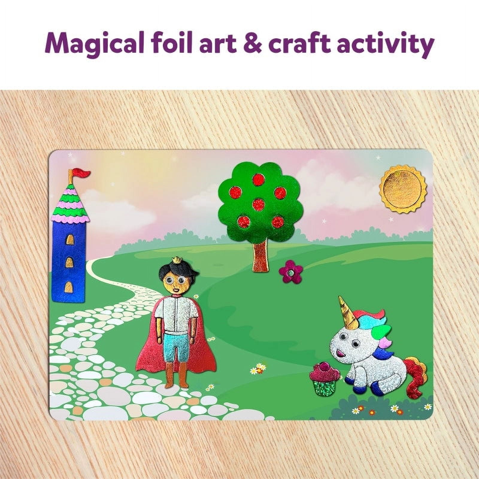 Foil Fun: Unicorn & Princess  No Mess Art Kit (ages 4-9) – Skillmatics
