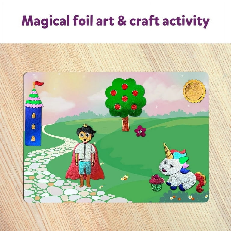 Skillmatics Art & Craft Activity - Foil Fun Holiday Magic, No Mess Art for Kids, Christmas Craft Kits & Supplies, DIY Creative Activity, Gifts for