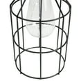thumbnail image 4 of Northlight 9.5" Black Outdoor Geometric Hanging Solar Lantern with Handle Outdoor Decor, 4 of 5