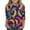 001_Orange, variant on Kids Girls Mardi Gras 3/4 Sleeve Shirts - New Orleans Carnival Fat Tuesday Graphic Tops, Soft Casual Sequin Mask Holiday Matching Blouse Outfits