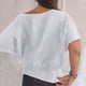 thumbnail image 3 of Fiudx Liquidación de Ahorros de Verano Blusa de Manga Corta de Color Sólido Informal con Cuello En V de Verano para Mujer, 3 of 6