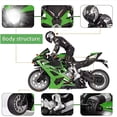 thumbnail image 2 of Motocicleta acrobática con control remoto RC Liberty Imports Green, 2 of 7