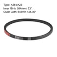 thumbnail image 2 of Uxcell A584/A23 V Belt 23-inch Inner Girth, A-Section Rubber Drive Belt, 2 of 4