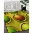 thumbnail image 3 of Ahgly Tapis Rond Lavable en Machine Intérieur Transitionnel Brun Bronze Foncé, 7 Pieds Rond, 3 of 7