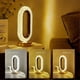 thumbnail image 2 of Oval Crystal Stand Table Lamp, LED Touch Night Light, Small Bedside Nightstand Table Lamp, Dimmable Glass Lamp, Murano Aesthetic Lamp, 2 of 5