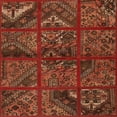 thumbnail image 1 of Ahgly Company Machine Washable Indoor Square Traditional Tomato Red Area Rugs, 4' Square, 1 of 7