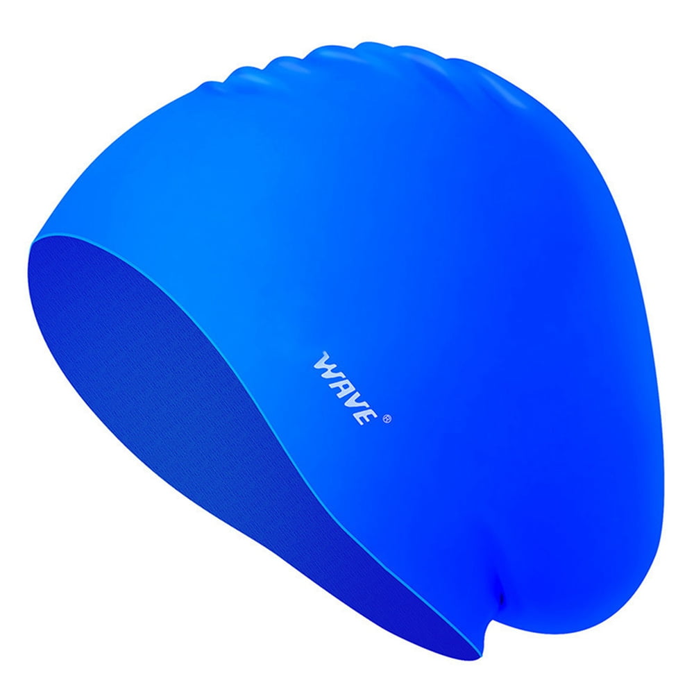 Swim Cap for Women Men, Durable Silicone Swimming Hat with Ear