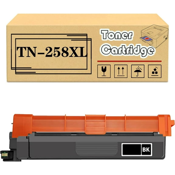 Replacement for TN-258XL TN258XL TN-258 TN258 Toner Cartridges Compatible for Brother HL-L3240CDW HL-L3280CDW HL-L8240CDW DCP-L3520CDW DCP-L3560CDW MFC-L3755CDW Printers