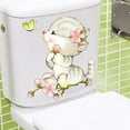 thumbnail image 4 of Removable Cartoon Cat Wall Sticker Waterproof Self Adhesive Decal for Toilet Decor Specification:ZY980D, 4 of 7