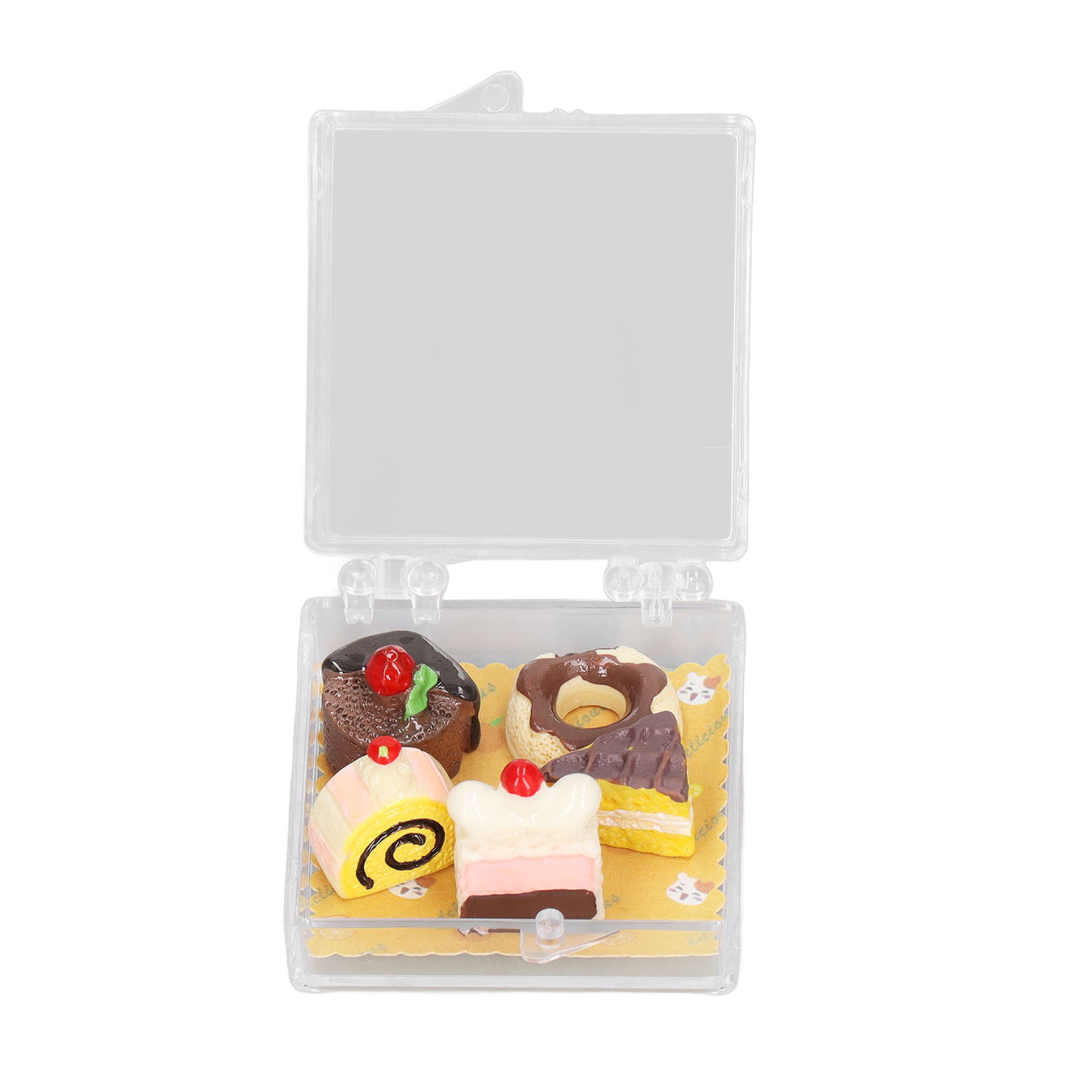 1/12 Dollhouse Miniature Clear Desserts Aufbewahrungsbox Modell 