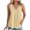 Khaki, variant on BLVB Womens Summer Tops Trendy Sleeveless Eyelet T-Shirt Dressy Casual Cute Loose Tank Lace V Neck Tunic Blouse