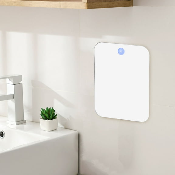 ELAYARD Travel Friendly Round Bathroom Mirror with Suction Cup Shatterproof Fog Free Design