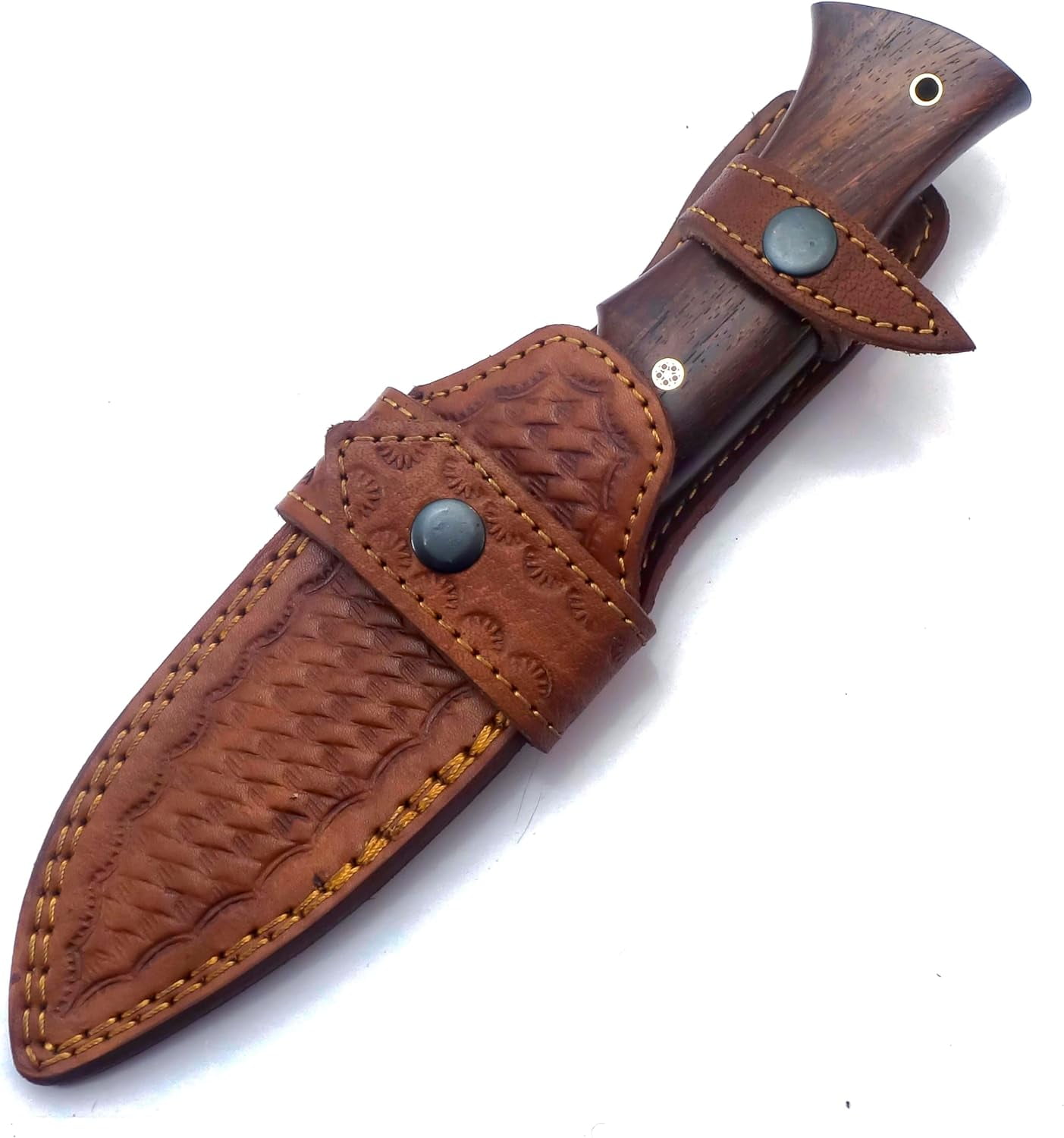 Poshland Custom Handmade Damascus steel 10 Inches Knife- Perfect Grip Tactical Knife