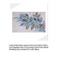 thumbnail image 4 of Minnieouse Apliques de plumas de lentejuelas para boda, fiesta, fiesta, vestido de novia, parche bordado, artesanía, bricolaje, diseñadores a Type3, 4 of 6