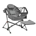 thumbnail image 6 of Autlaycil Camping Chairs, Oversized Hammock Chairs, Folding Rocking Chairs, Adjustable Back Swing Chairs, Cup Holder, Outdoor Beach Lawn, Grey, 6 of 6