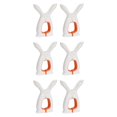 thumbnail image 4 of 6 clips de plástico para toallas , clips para sillas, soporte para toallas para sillas de piscina L L Blanco Naranja Gloria Clips para edredón, 4 of 9