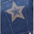 thumbnail image 4 of Tommy Hilfiger SAPPHIRE Women's Golden Sequin Star-at-Back Denim Jacket, XL, 4 of 4