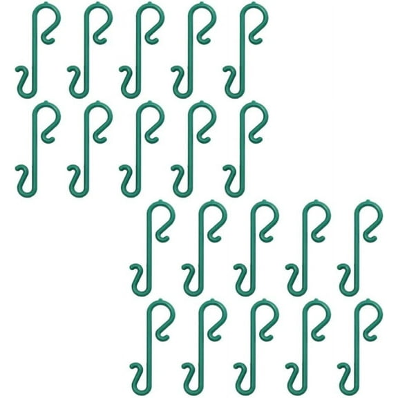 200pcs Christmas Ornament Hooks Heavy Duty S Shaped Ornament Hangers Wreath Garland Hanging Hooks Christmas Plastic Hook for Christmas Tree Christmas Balls Party Decorations