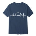 thumbnail image 2 of PEASKJP Men's T-Shirts Plus Size Men T Shirt Bulk Big Tall Short Sleeve Lightweight Tees (Navy,XXL), 2 of 4