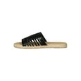 thumbnail image 4 of Women Leatherette Open Toe Caged Espadrille Slide Sandal 18475, 4 of 6