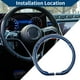 thumbnail image 3 of Funda de volante Unique Bargains Protector de volante para coche 14.96" Patrón de fibra de carbono azul 1Pc, 3 of 6