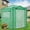 8x6 Clear Green with Dual Door, variant on EAGLE PEAK 8'x6' Portable Walk-in Greenhouse Instant Pop-up Fast Setup Indoor Outdoor Plant Gardening Greenhouse Canopy, Front and Rear Roll-up Zipper Entry Doors and 2 Large Roll-up Side Windows