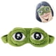 thumbnail image 1 of Lindas máscaras de ojos divertidas de rana verde para adultos y niños, divertidas vendas con ojos abiertos, máscara para dormir de rana con los ojos vendados, 1 of 5