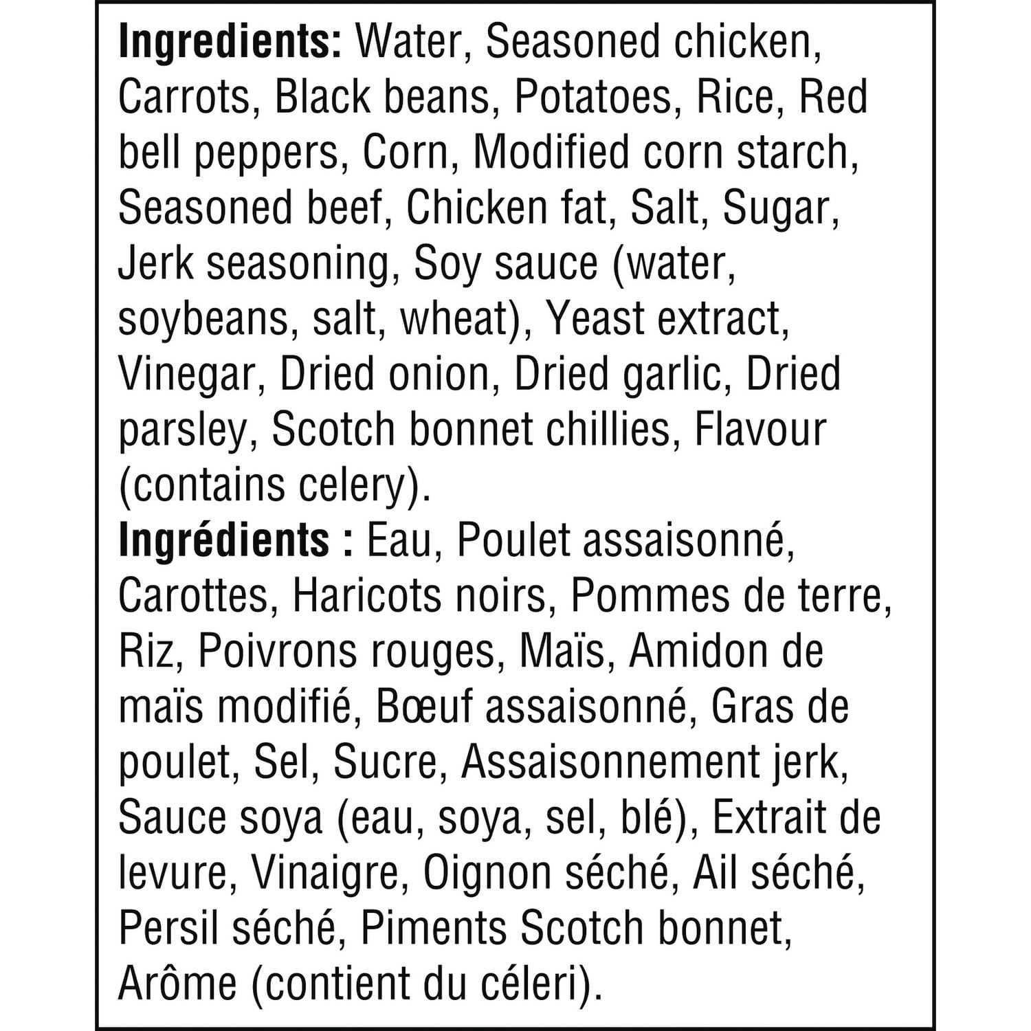 Campbell's® Chunky® Soupe au Poulet à la Jerk avec Légumes, Stable à la Température Ambiante