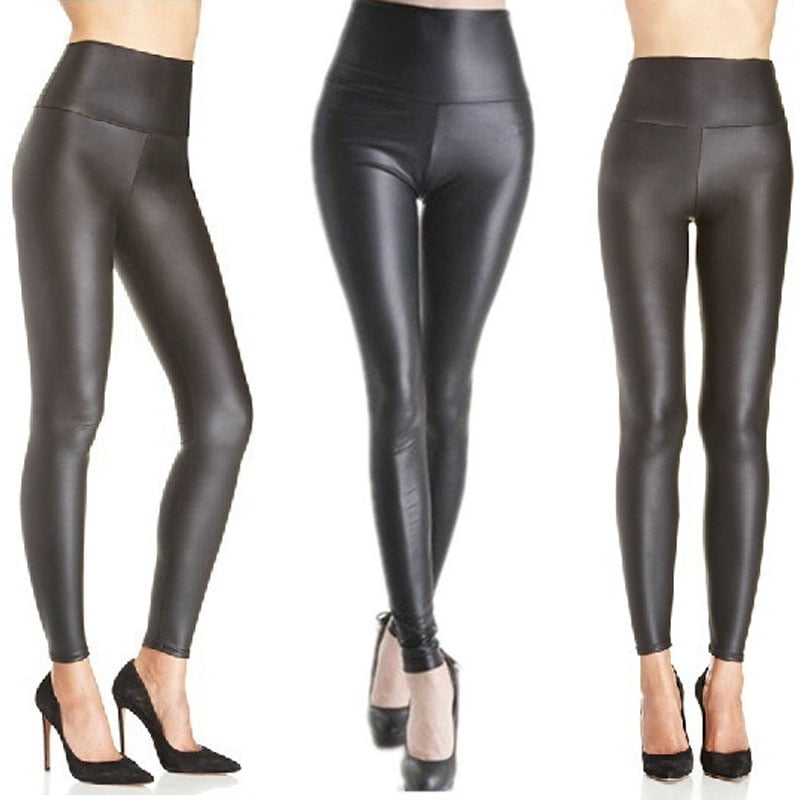 women's leather leggings pants