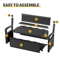 thumbnail image 3 of FICARTS Banc de Rangement Extérieur en Résine de 80 Gallons - Étanche, Capacité de 550 Lb, pour Cour et Piscine, Noir, 3 of 9