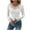 White, variant on Tnhcen Women's Fall Lacy Crewneck Long Sleeve Elastic Blouse - Plus Size Friendly White Stretchy Tops S-2XL