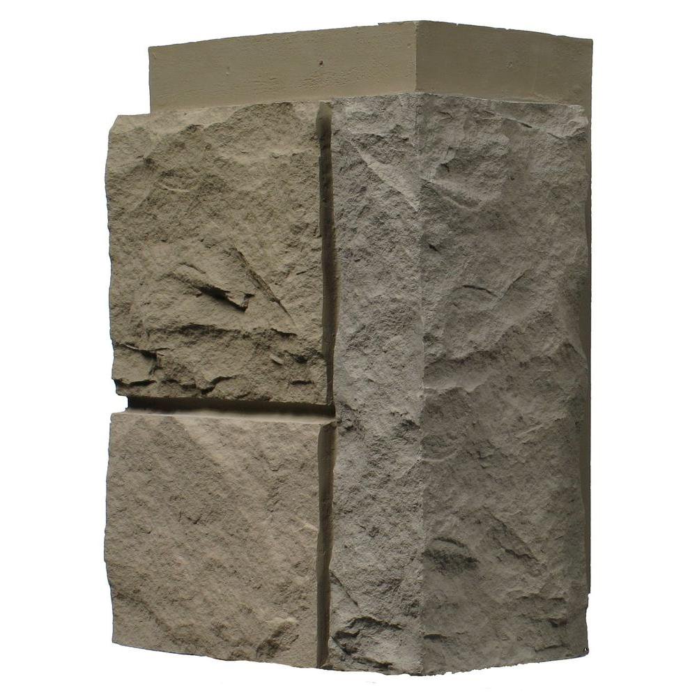 NextStone™ Faux Polyurethane Stone Outside Corner Random Rock Desert