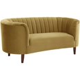 thumbnail image 2 of ACME Millephri Causeuse en Velours Jaune Olive, 2 of 9