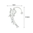 thumbnail image 6 of Lifetechs Ear Cuff Korean Style Hollow Out Lustrous Without Piercing Temperament Butterfly Elf Inlaid Rhinestone Ear Bone Clip Jewelry Accessory, 6 of 8