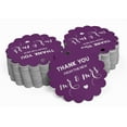 thumbnail image 2 of Inkdotpot 50 Pack Real Silver Foil Paper Tags Thank You From The New Wedding Favor Hang Tags, 2 of 6