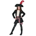 thumbnail image 1 of Buccaneer Pirate Costume Girls Dress-Up Pirate Jacket Hat, 1 of 3